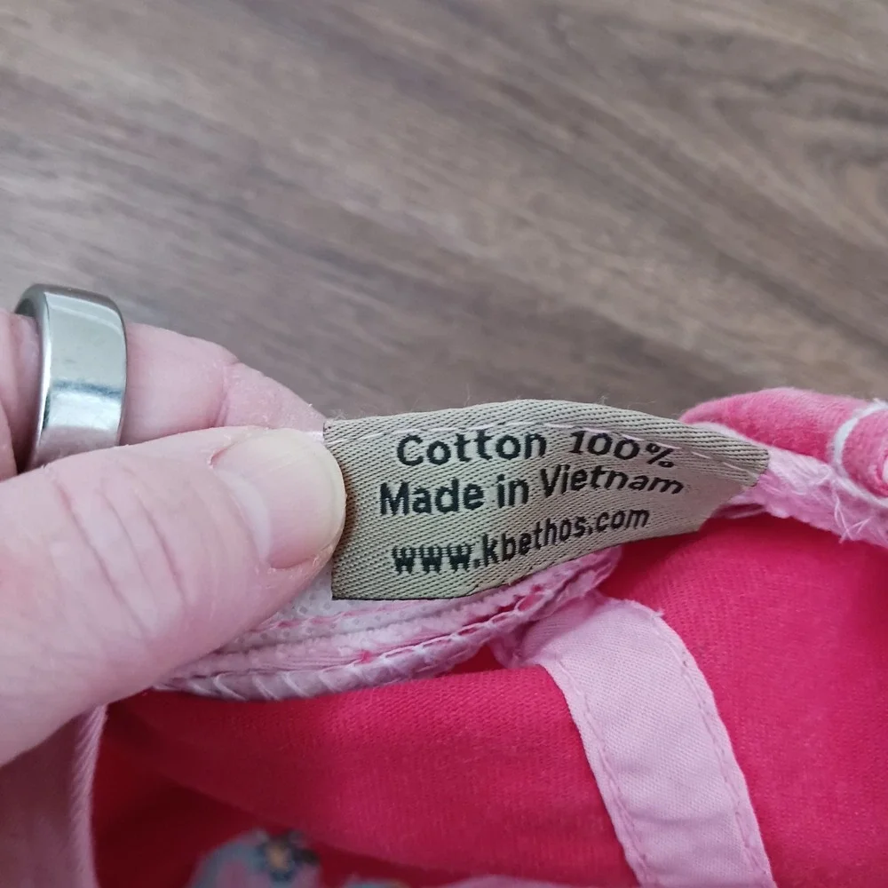 Kbethos Cap Hat Vintage Embroidered Distressed Cross Pink Women's Adjustable Y2K - Picture 7 of 8